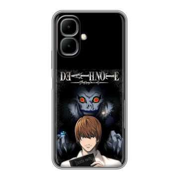 Силиконовый чехол на Infinix Smart 10 с принтом Death note Тетрадь смерти