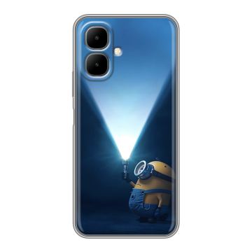 Силиконовый чехол на Infinix Smart 10 с принтом Миньоны Силиконовый чехол на Infinix Smart 10 с принтом Миньоны