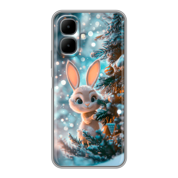 Силиконовый чехол на Infinix Smart 10 с принтом Новый год