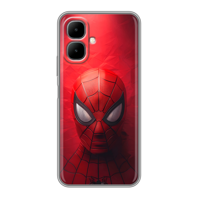 Силиконовый чехол на Infinix Smart 10 с принтом Spiderman Человек паук Силиконовый чехол на Infinix Smart 10 с принтом Spiderman Человек паук