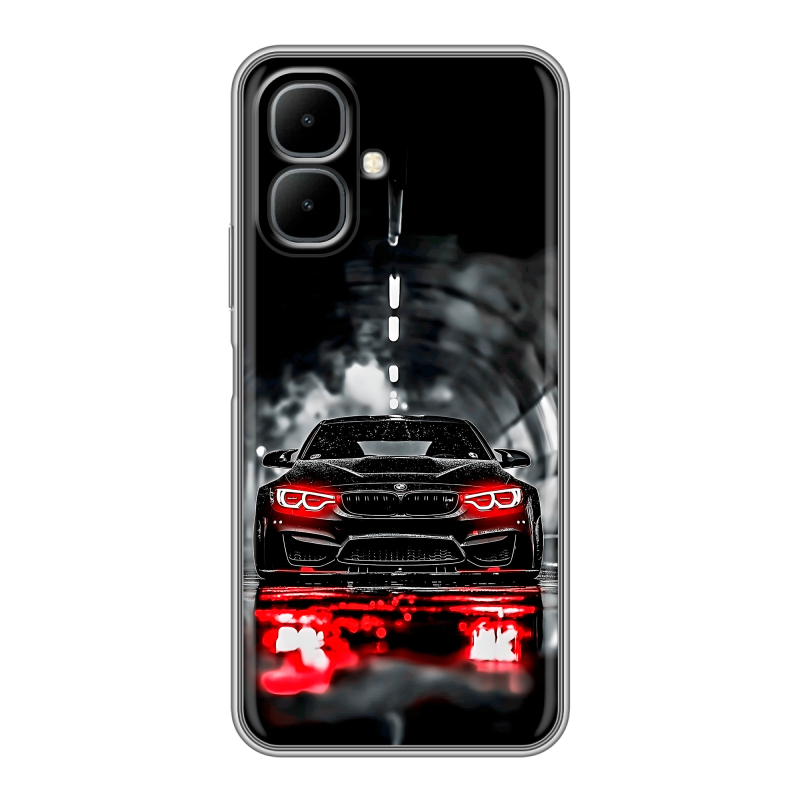 Силиконовый чехол на Infinix Smart 10 с принтом BMW БМВ Силиконовый чехол на Infinix Smart 10 с принтом BMW БМВ