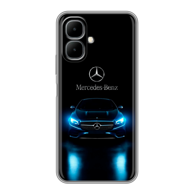 Силиконовый чехол на Infinix Smart 10 с принтом Mercedes Мерседес Силиконовый чехол на Infinix Smart 10 с принтом Mercedes Мерседес
