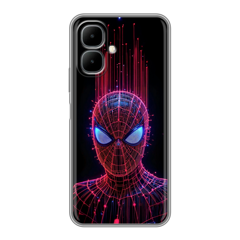 Силиконовый чехол на Infinix Smart 10 с принтом Spiderman Человек паук Силиконовый чехол на Infinix Smart 10 с принтом Spiderman Человек паук