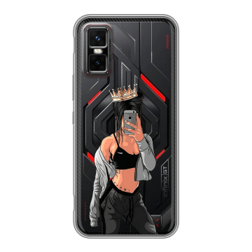 Силиконовый чехол на Infinix GT 30 Pro с принтом Женские принты