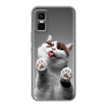 Силиконовый чехол на Infinix GT 30 Pro с принтом Коты
