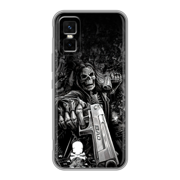 Силиконовый чехол на Infinix GT 30 Pro с принтом Скелет