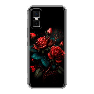 Силиконовый чехол на Infinix GT 30 Pro с принтом Розы красные Силиконовый чехол на Infinix GT 30 Pro с принтом Розы красные