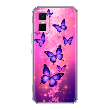 Силиконовый чехол на Infinix GT 30 Pro с принтом Бабочки Силиконовый чехол на Infinix GT 30 Pro с принтом Бабочки