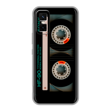 Силиконовый чехол на Infinix GT 30 Pro с принтом Кассета Силиконовый чехол на Infinix GT 30 Pro с принтом Кассета