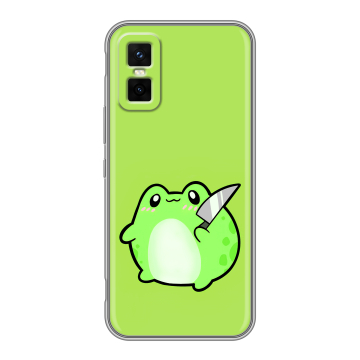 Силиконовый чехол на Infinix GT 30 Pro с принтом Лягушенок Силиконовый чехол на Infinix GT 30 Pro с принтом Лягушенок