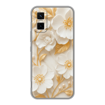 Силиконовый чехол на Infinix GT 30 Pro с принтом Цветы Силиконовый чехол на Infinix GT 30 Pro с принтом Цветы