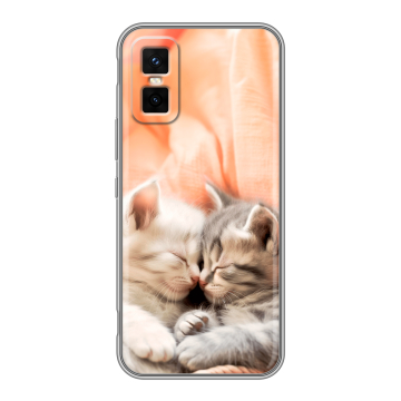 Силиконовый чехол на Infinix GT 30 Pro с принтом Котята Силиконовый чехол на Infinix GT 30 Pro с принтом Котята