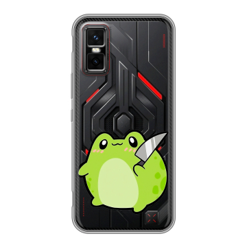 Силиконовый чехол на Infinix GT 30 Pro с принтом Лягушенок Силиконовый чехол на Infinix GT 30 Pro с принтом Лягушенок