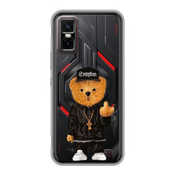 Силиконовый чехол на Infinix GT 30 Pro с принтом Мишка Силиконовый чехол на Infinix GT 30 Pro с принтом Мишка