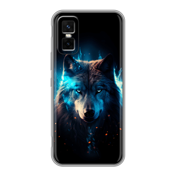 Силиконовый чехол на Infinix GT 30 Pro с принтом Волк ночной
