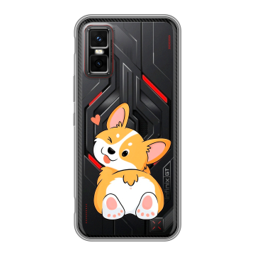 Силиконовый чехол на Infinix GT 30 Pro с принтом Корги