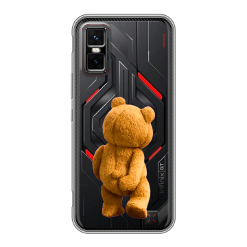 Силиконовый чехол на Infinix GT 30 Pro с принтом Медведь