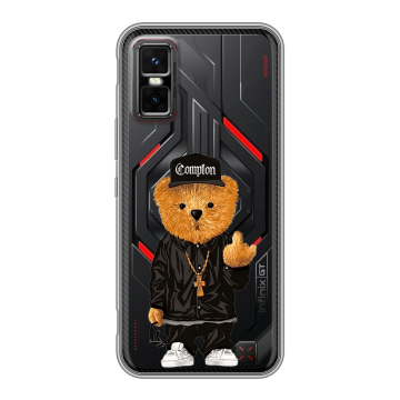 Силиконовый чехол на Infinix GT 30 Pro с принтом Плюшевый медведь