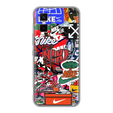 Силиконовый чехол на Infinix GT 30 Pro с принтом Найк Nike яркий