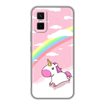 Силиконовый чехол на Infinix GT 30 Pro с принтом Единорог