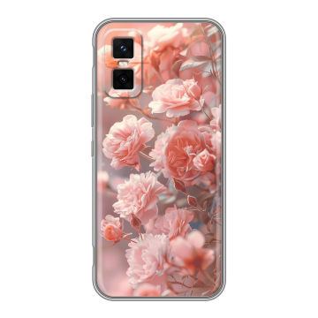 Силиконовый чехол на Infinix GT 30 Pro с принтом Розовые розы