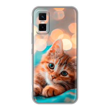Силиконовый чехол на Infinix GT 30 Pro с принтом котик