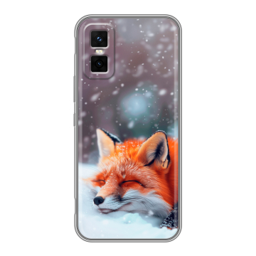 Силиконовый чехол на Infinix GT 30 Pro с принтом лиса