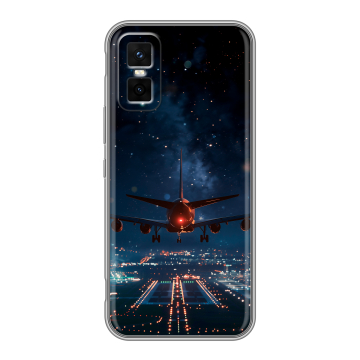 Силиконовый чехол на Infinix GT 30 Pro с принтом самолет