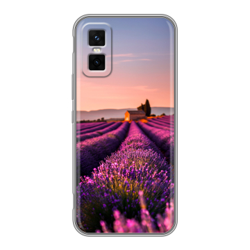 Силиконовый чехол на Infinix GT 30 Pro с принтом лаванда