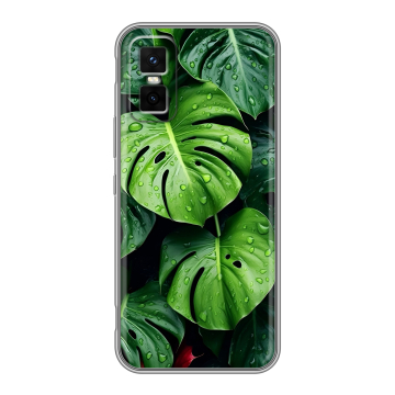 Силиконовый чехол на Infinix GT 30 Pro с принтом Листья