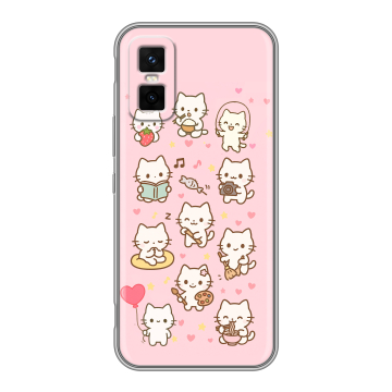 Силиконовый чехол на Infinix GT 30 Pro с принтом Hello Kitty Хелоу Кити