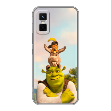 Силиконовый чехол на Infinix GT 30 Pro с принтом Шрек Shrek