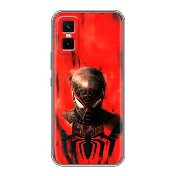 Силиконовый чехол на Infinix GT 30 Pro с принтом человек паук spiderman