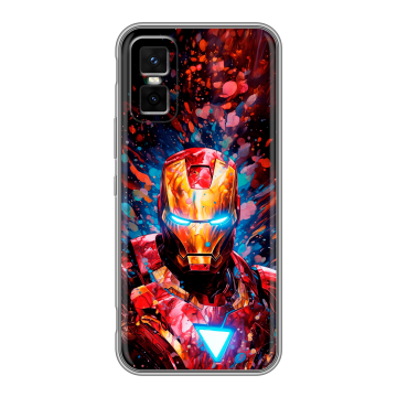 Силиконовый чехол на Infinix GT 30 Pro с принтом Железный человек Ironman