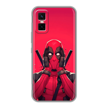 Силиконовый чехол на Infinix GT 30 Pro с принтом Дедпул Deadpool