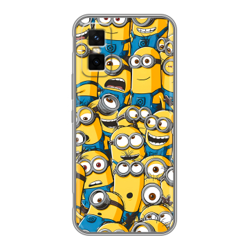 Силиконовый чехол на Infinix GT 30 Pro с принтом Миньоны