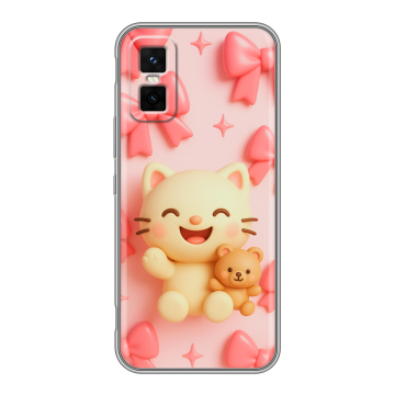 Силиконовый чехол на Infinix GT 30 Pro с принтом для девочек