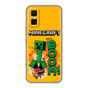 Силиконовый чехол на Infinix GT 30 Pro с принтом Майнкрафт Minecraft Силиконовый чехол на Infinix GT 30 Pro с принтом Майнкрафт Minecraft