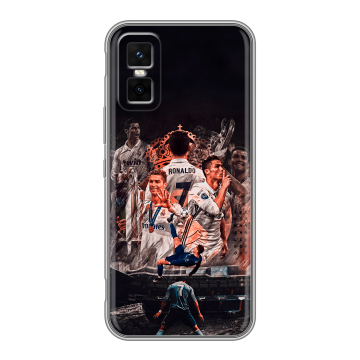 Силиконовый чехол на Infinix GT 30 Pro с принтом Реал Роналдо Real Ronaldo Силиконовый чехол на Infinix GT 30 Pro с принтом Реал Роналдо Real Ronaldo