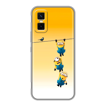 Силиконовый чехол на Infinix GT 30 Pro с принтом Миньоны Силиконовый чехол на Infinix GT 30 Pro с принтом Миньоны
