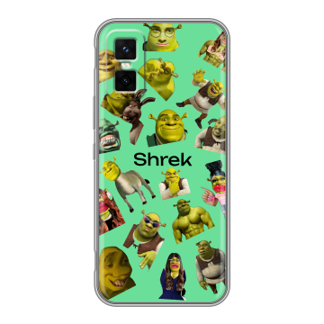 Силиконовый чехол на Infinix GT 30 Pro с принтом Шрек Shrek Силиконовый чехол на Infinix GT 30 Pro с принтом Шрек Shrek