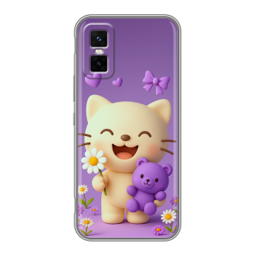 Силиконовый чехол на Infinix GT 30 Pro с принтом для девочек
