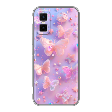 Силиконовый чехол на Infinix GT 30 Pro с принтом Бабочки