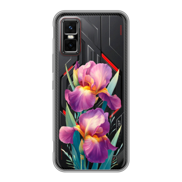 Силиконовый чехол на Infinix GT 30 Pro с принтом Цветы орхидеи