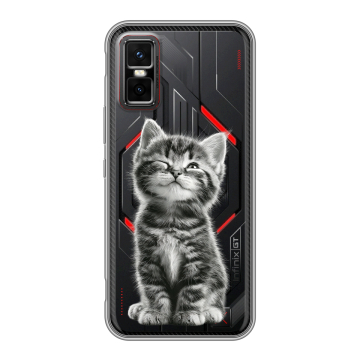 Силиконовый чехол на Infinix GT 30 Pro с принтом Котенок