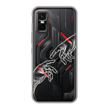 Силиконовый чехол на Infinix GT 30 Pro с принтом Сотворение мира