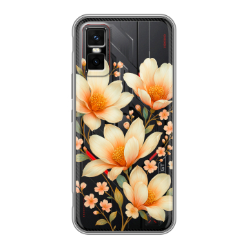 Силиконовый чехол на Infinix GT 30 Pro с принтом Цветы