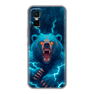 Силиконовый чехол на Infinix GT 30 Pro с принтом Медведь