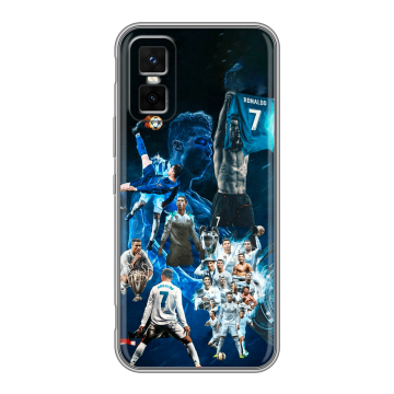 Силиконовый чехол на Infinix GT 30 Pro с принтом Реал Роналдо