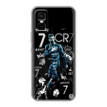 Силиконовый чехол на Infinix GT 30 Pro с принтом Реал Роналдо